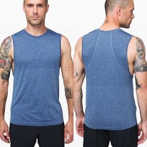 Lululemon Metal Vent Tech Sleeveless Tank 2.0 Midnight Shadow Tempest Blue